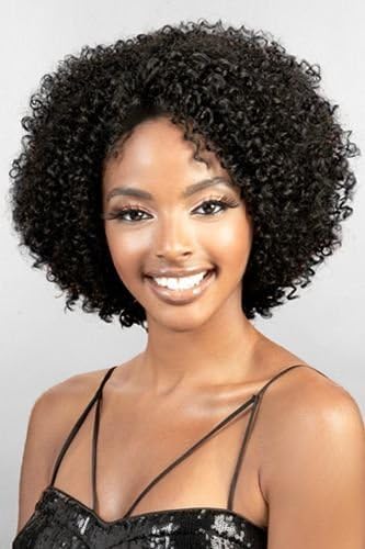 BeShe EAR-2-EAR Lace Front Wig - LW-DREW (TIGHT CURL 10) (DX1B/RED) by Unknown
