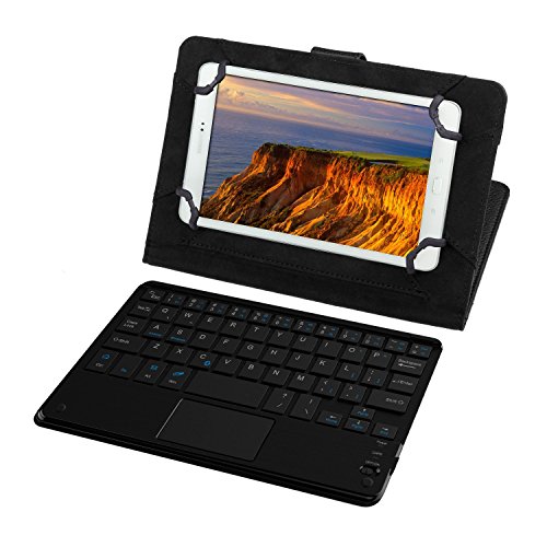 JETech Bluetooth Drahtlose Tastatur Lederner Smart Hülle mit Touchpad für 7 Zoll und 8 Zoll Tablet-PC, einschließlich Samsung Galaxy Tab 3, Tab 4, Tab A, Tab S2 7.0 8.0 und mehr - 6