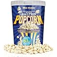 MacCorns Salted Butter Popcorn (12 x 30g) 1 Litre Tub - Salted Popcorn Seasoning for Kids & Adults - Traditional Healthy Popped Pop corn, Perfect for Glaze-On, Movies & Party Garnish