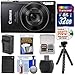 Canon PowerShot Elph 360 HS Wi-Fi Digital Camera (Black) with 32GB Card + Battery & Charger + Flex Tripod + Kit RS.36440.80