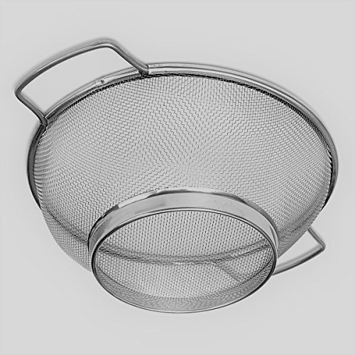 Des Küchen-Sieb Sieb mit Fuß – feinmaschig – Edelstahl – Set von 2 – Ø 20 und 24 cm - 4