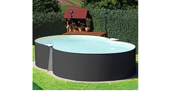 Achtformpool anthrazit