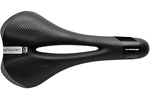 SELLE ITALIA Sportourer X-Race Gel Flow Fec Alloy Saddles, Matt Black/Hi-Viz, Small