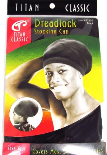 Titan Classic Dreadlock Stocking Cap #22136 (Black) by Titan Classic