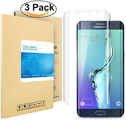 Galaxy S6 Edge Plus Screen Protector, PULESEN® [3-Pack] Samsung Galaxy S6 Edge Plus Screen Protector Edge to Edge [Full Coverage] Bubble-Free Screen Protector for Galaxy S6 Edge Plus-Lifetime Warranty