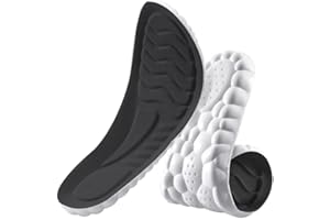 VAEIORP Solette Traspiranti e Morbide, Ideali per Sport e Uso Quotidiano, Ammortizzanti, per Donna e Uomo, Scarpe Antinfortunistiche e Casual, Plantare Ortopedico in Memory Foam (Taglia 41-42)