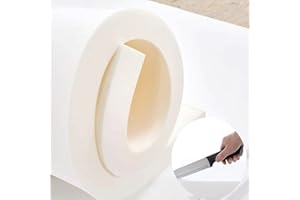 MOTT Mousse de rembourrage ferme et haute densité de rechange à découper pour siège de voiture, meubles, matelas pour chien, bricolage 60/100/150/200 cm de long