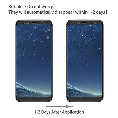 JETech Protector de Pantalla para Samsung Galaxy S8 Cobertura complete Ultra Transpanrente 2 Unidades JETech Protector de Pantalla para Samsung Galaxy S8 Cobertura complete Ultra Transpanrente 2 Unidades