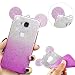 Produktbild Honor 5X Hülle, MOMDAD TPU Silikon Glitzer Bling Dünnen Case Cover für Huawei Honor 5X Glänzend Crystal Kristall Shining Cartoon Maus Mouse Ohr Ear Zurück Schutzhülle Kratzfeste Rutschfeste Handy Tasche Schale Abdeckung - Glitter ROSE Rosa