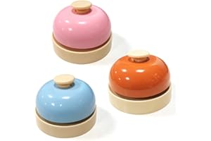 Anicy 3 Stück Tischklingel, Tischglocke, Glocke, Katzenklingel, Hundeklingel, Rezeptionsklingel, Glöckchen für Restaurants, Hotels, Bars, Küche