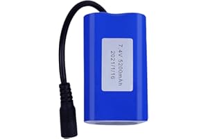 FDYD 5200mAh/12000mAh 7.4V Lipo Battery for Fishing Bait Rc Boat Replacement Spare Parts Accessory,Outdoor Door Sport