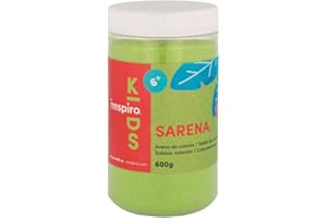INNSPIRO Sable de couleur vert acide 600 gr, pour décoration et artisanat