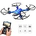 Produktbild Potensic Drohne für Anfänger, Drone WiFi FPV Quadcopter mit HD-Kamera und Live-Video-Plus-Fernbedienung Quadcopter Höhe-Halten 3D-Flips und Rollen-Blau