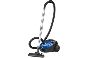 Oamger Staubsauger, 2000W Compact Staubsauger mit Beutel, Bodenstaubsauger mit HEPA Filtersystem, 4.5m Aktionsradius, Multifunktionsdüse,1.5L Staubbeutel, für Holzboden, Teppich, Fliesen (2000W B)