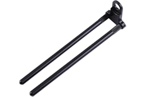 Drfeify Snag Bar Ears, Black Aluminium Snag Bar Ears For Windproof Fishing Rod Control For Bite Alarm