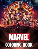  Marvel Coloring Book: Endgame  Avengers  Super Heroes  Spider Man  Hulk  Iron Man  Black Panther  Captain America  Thanos  Thor  Ant Man  All Heroes  Ages 3-10
