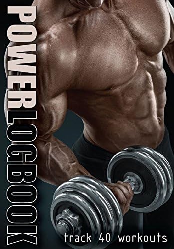 PowerLogbook โ A6 pocket men's gym diary, workout powerlifting logbook. Weight training and bodybuilding.