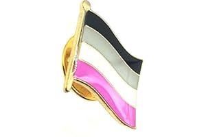 SNS COMPONENTS Asexual Aces metalowa emalia duma flaga przypinka odznaka, Metal