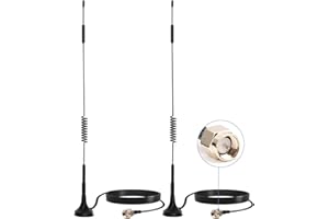 RJLLKD 2 Pack 4g Lte Antenna SMA Aerial 7dBi, Wifi Lte Antenna Magnetic Base 3m Cable with SMA Connector for Indoor Outdoor Netgear TP-Link 4G LTE Router Gateway Modem Hotspot Wireless Router Hub