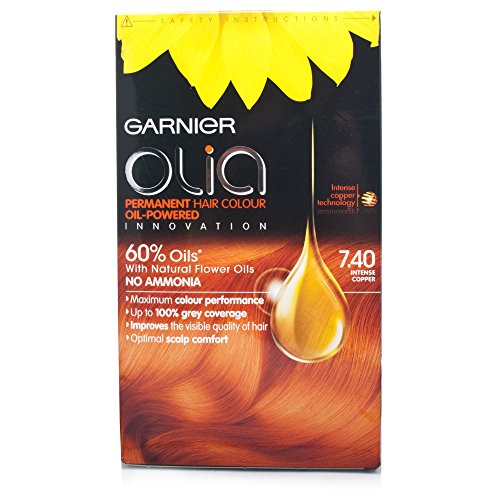 Garnier Olia Permanent Hair Colour Number 7.40, Intense Copper