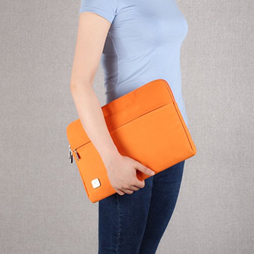Caison 15.6″ Laptop NoteBook Bag Hülle Tasche 15.6 Zoll Handbag Schoner Abdeckung (Orange) - 9