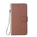 Produktbild DENDICO Sony Xperia XZ2 Hülle, Flip Brieftasche Tasche Handyhülle mit Standfunktion und Kartenfach, Magnetverschluss Leinwand Wallet Etui TPU Schutzhülle für Sony Xperia XZ2 - Brown
