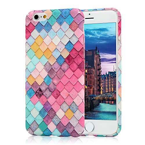 iPhone 6 6s Funda R gida Pl stico PC Case 4 7 - Mavis s Diary Funda
para m vil Carcasa Resistente a los Ara azos Dise o de cuadr cula de
colores