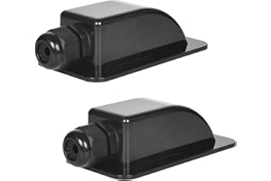 HOMIRTY 2 Pack IP68 Solar Cable Gland Entry, UV Resistant ABS Construction, Ideal for RVs, Caravans, and Marine Solar Panel Installations, Black