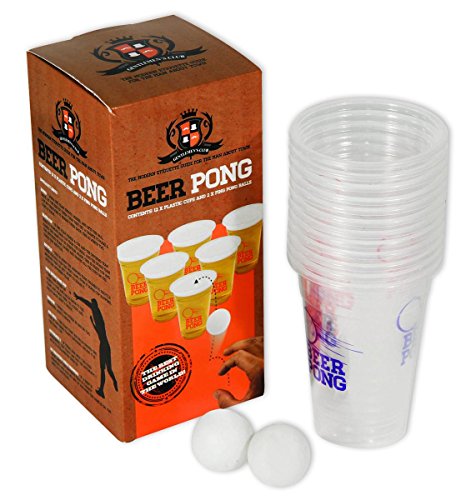 Beer Pong Spiel - 12 Becher & 2 Bälle TOP SET