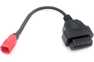 LoongGate Cavo adattatore adattatore standard a 6 pin per moto OBD II a 16 pin