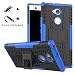 Produktbild LiuShan Sony XA2 Ultra Hülle, Dual Layer Hybrid Handyhülle Drop Resistance Handys Schutz Hülle mit Ständer für Sony Xperia XA2 Ultra Smartphone (mit 4in1 geschenk verpackt),Blau