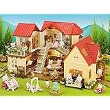 sylvanian families beechwood hall & cosy cottage gift set