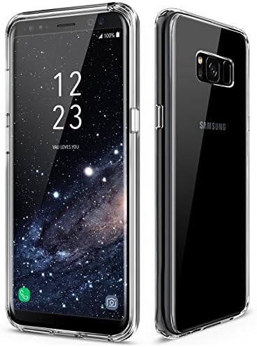 Galaxy S8 PLUS case, vau Hybrid Case combines protection bumper and hardshell for Galay S8 PLUS (clear transparent)