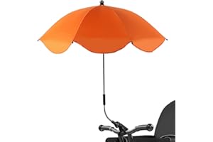 Eteslot Parasol Pushchair | Sun Protection Parasol Buggies | Pram Umbrella UV Protection | Pram Umbrella with Clamp, Adjustable
