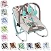 Infantastic Baby Bouncer Portable Seat Chair Rocker with 3 Hanging Toys (Mint)