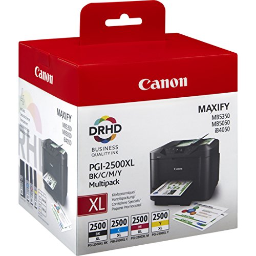Canon PGI-2500XL BK/C/M/Y cartuccia d'inchiostro Original Nero, Ciano, Magenta, Giallo Multipack
