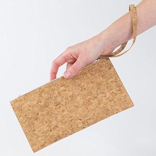 mDesign Accessoire Organizer – Aufbewahrungstasche für Pflegebedarf, Haarschmuck und Schminke – Behälter für Pflegeprodukte in schöner Kork-Optik – Größe: Klein - 4