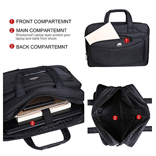 17-Zoll-Laptoptasche  Umh  ngetaschen  erweiterbare Gro  raum-Business-Aktentasche  2-in-1-Messenger-Taschen f  r M  nner  Crossbody Reisetasche Fit b