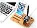Produktbild eimolife ® Multi-funktionale Bambus-Gerätehalter, Apple Watch stehen, Pen Box neu gestaltete Organisatoren, Mobile stehen für Studie Zimmer/Schlafzimmer/Wohnzimmer