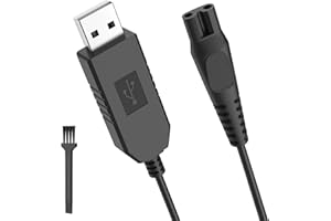 Newding 15V Charger Cable Only Compatible with Philips HQ8505 QP6651 QP6550 QP6520 BT5502 BT9810 S5466 S5465 HC5630 BG7025 MG7736 MG7720 Shaver Charging Cable USB Power Cord (Not fit for 4.3V 5V 8V)