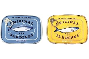 ACUYE Kosmetyczka kokietka kosmetyczka dla kobiet, sardynki kosmetyczka estetyczna kosmetyczka podróżna kosmetyczka torba do przechowywania makijażu, 02-Styl F 2 szt, 15.5cm, Kosmetyczka