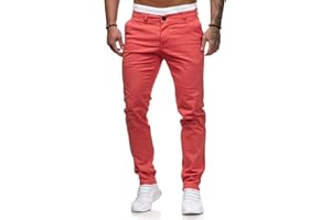 ORANDESIGNE Pantalon Chino Homme Coupe Ajustée Pantalon Chino Coupe Régulière Pantalons Décontractés Coupe Ajustée Pantalons Longs d'affaires