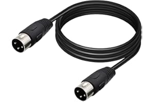 HTGuoji DIN 3-Pin Kabel, 3-Pin DIN Stecker auf Stecker Lautsprecher Audio Kabel Kabel für Bang...Olufsen B&O BeoLab PowerLink MK2, Peavey Sanpera Pedal und Monster Clarity HD Modell One (1.5 meter)