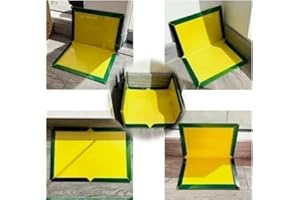 CJ EMPIRE Sticky Pest Pads – Pack of 20 – Extra-Strong, Large Traps for Indoor & Outdoor Use – Trap Boards for Home, Kitchen, Garage, Garden (20)