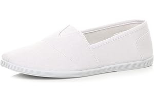 AJVANI Mens Teens Comfort Espadrilles Casual Beach Summer Canvas Shoes Plimsolls Size