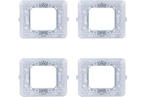 Elektronova, supporto 2 posti (502) compatibile con BTicino Matix, confezione da 4 pezzi