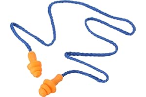 NEW AGE DEVI 5 Paare wiederverwendbar - Ohrstöpsel - mit Kabel - Blau - Gelb - Schalldämpfung - Hörschutz - Jobs