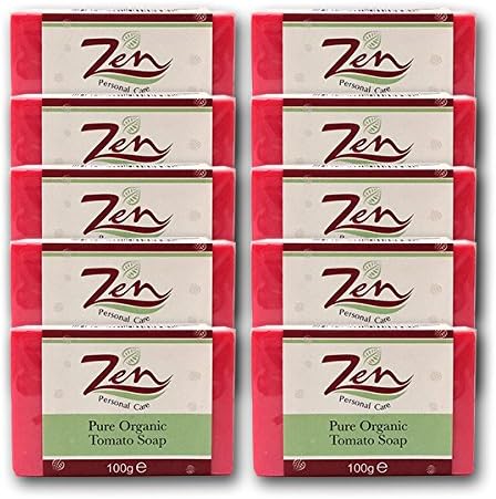 SALE Tomato Organic Soap 100gms Pack of 10 Exfoliate Skin, dry up pimples and tighten skin pores