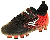 Spitze oben Befestigung Gola Jungen Activo5 Blades Astroturf Fußballschuhe Sports Turnschuhe Schwarz, Rot und Weiß EU 28