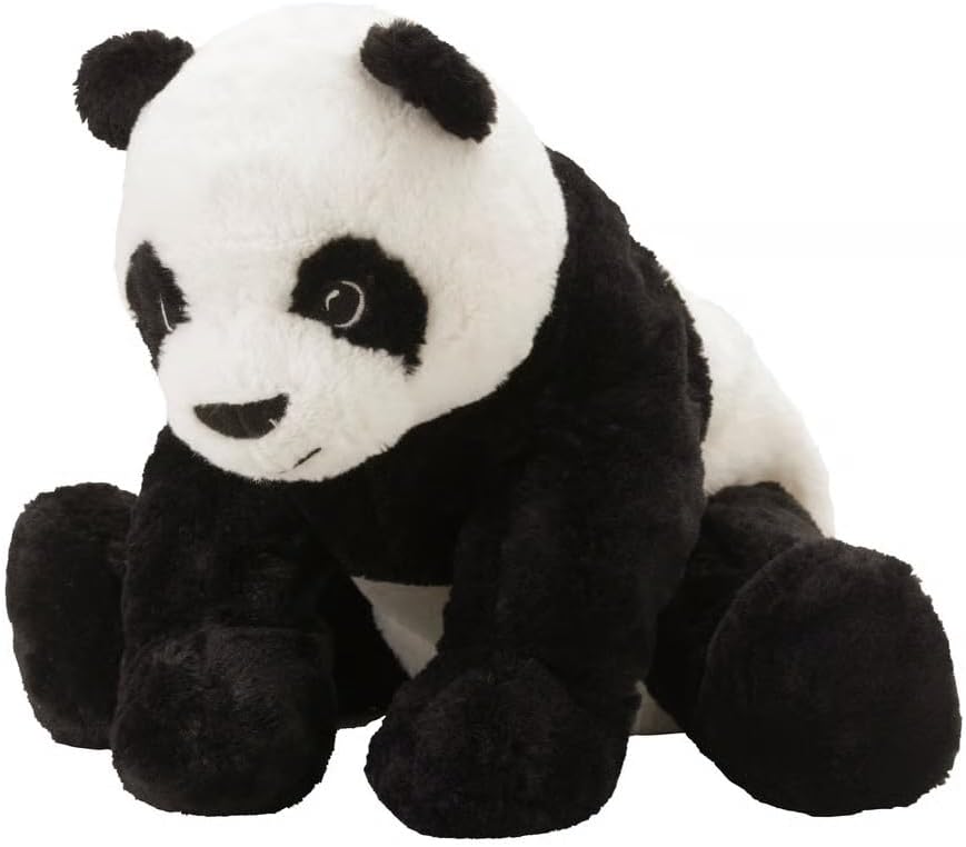 IKEA KRAMIG 902.213.18 panda, yumuşak oyuncak, beyaz, siyah, 11.75 inç, dolma animla peluş ayı